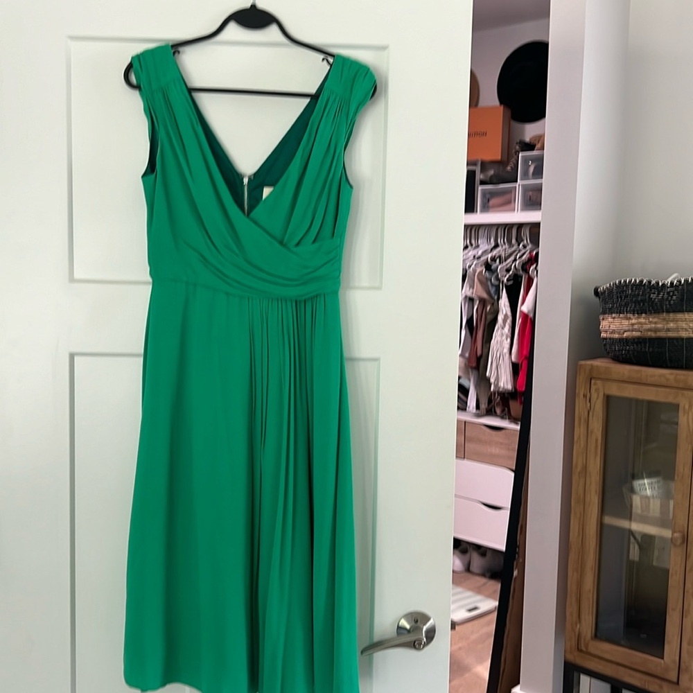 Kelly green Kate Spade dress